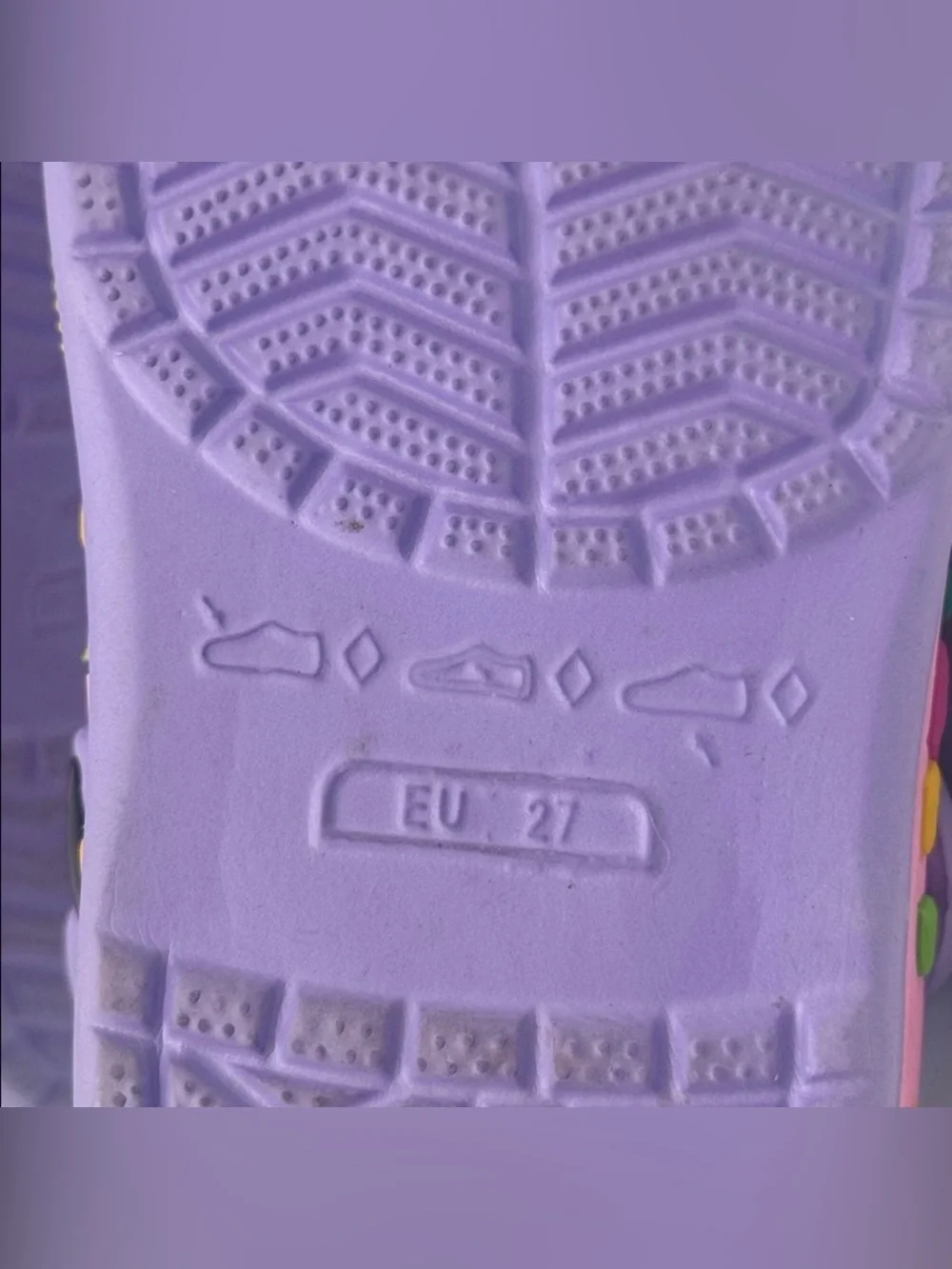 Kids Purple Butterfly Clog Sandals - Brand